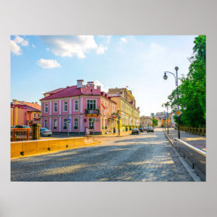 Poster Grodno Belarus Architecture ville ville rue du pay