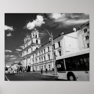 Poster Grodno Belarus Cityscape Architecture Ville Vue
