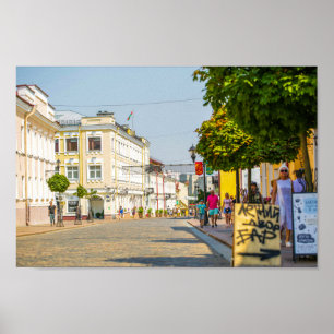 Poster Grodno Biélorussie Architecture Vie Sovetskaya