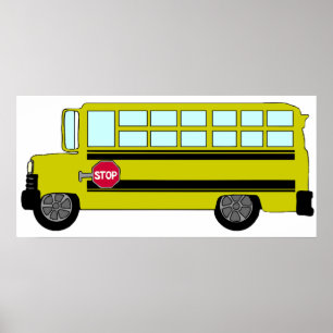 Poster Groene bus