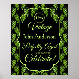 Poster Groene druiven