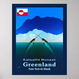 Poster Groenland - Narwhal