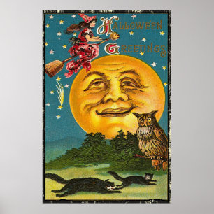 Poster groeten van Halloween
