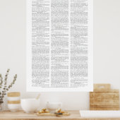 POSTER grondwetswijzigingen VS (Keuken)