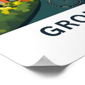 Poster Groningen Pays-Bas Travel Print (Coin)