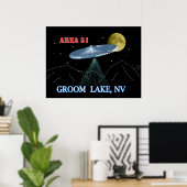 Poster Groom Lake NV (Bureau à domicile)