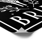 Poster Groom Skeleton Gothique Halloween Fiançailles Mari (Coin)