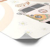 Poster groovy 70s retro tattoo station favor sign (Coin)