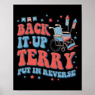 Poster Groovy Byck Up Terry Mettez-le en marche arrière F
