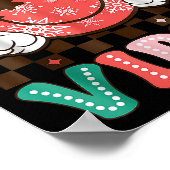 Poster Groovy Christmas Vibes Happy Smile Face Xmas Holid (Coin)