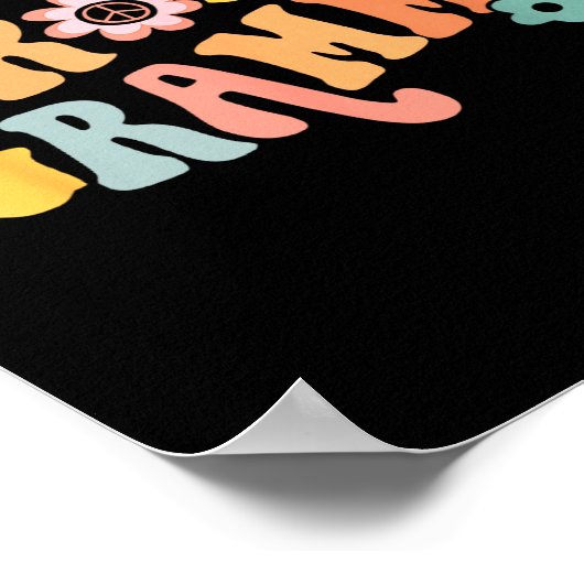 Poster Groovy Grammy One Thankful Grammy Valentines Day M (Coin)