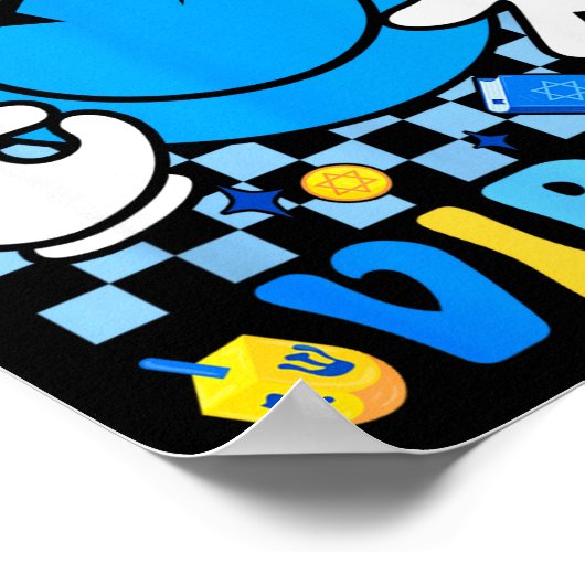 Poster Groovy Hanukkah Vibes Chanukah Pajama Happy Hanukk (Coin)