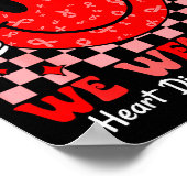 Poster Groovy In February We Wear Red For Heart Disease A (Coin)