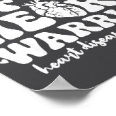 Poster Groovy Mama Of A Heart Warrior Chd Awareness Heart (Coin)