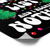 Poster Groovy Naughty List Christmas Xmas Santa Mens Wome (Coin)