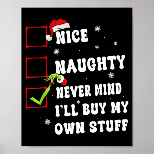 Poster Groovy Nice Naughty Ça M'est Égal J'Achèterai Mes (Devant)