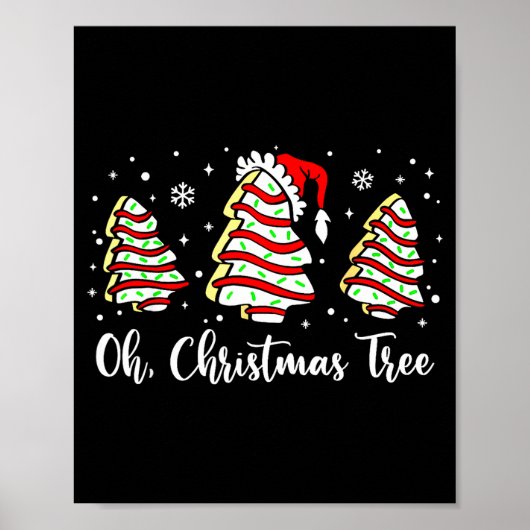 Poster Groovy Oh Christmas Tree Cakes Debbie Becky Jen Ca (Devant)