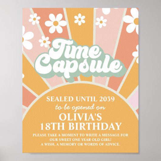 Poster Groovy One Sunshine Première Anniversaire Capsule (Devant)