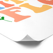 Poster Groovy Plant Lover "Grow With The Flow" Graphic (Coin)