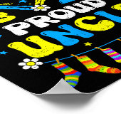 Poster Groovy Proud Down Syndrome Uncle Awareness Matchin (Coin)