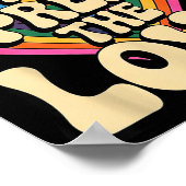 Poster Groovy Retro Rainbow Heart Sitive Valentine Messag (Coin)