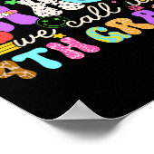 Poster Groovy Some Call It Chaos We Call It Fourth Grade  (Coin)