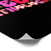 Poster Groovy Speech Pathologist Speech Language Therapy  (Coin)