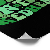 Poster Groovy St Patricks Day Disco Byll Dibs Sur Le Redh (Coin)
