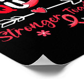 Poster Groovy Support Squad Ruban Rouge Sensibilisation a (Coin)