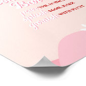 Poster Groovy Valentine Baby Shower Maman Osa Bar (Coin)