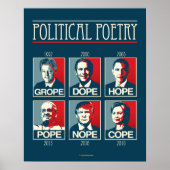 Poster Grope Dope Hope Pope Nope Cope (Devant)