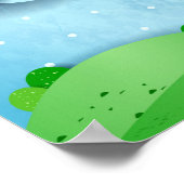 Poster Gros arbre et poissons volants (Coin)