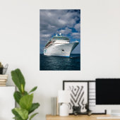 Poster Gros bateau de croisière blanc (Bureau à domicile)