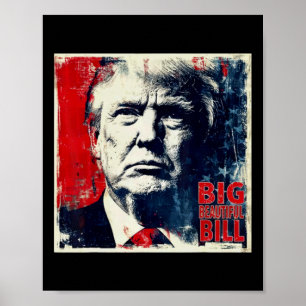 Poster Gros Bill Beau Drôle Trump