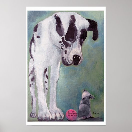 Poster Gros Chien, Petit Chien (Devant)