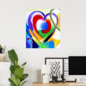 Poster Gros Coeur Taille énorme (Bureau à domicile)