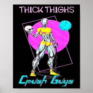 Poster Gros Coiffures Les Gars Broyeurs Poids Bodybuildin