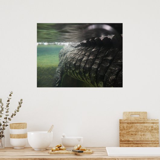 Poster Gros crocodile (Cuisine)