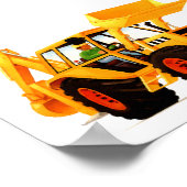 Poster Gros Enfants Construction Camion Art Party Décorat (Coin)