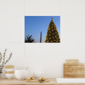 Poster Gros et petits arbres de Noël II Vacances à DC (Cuisine)