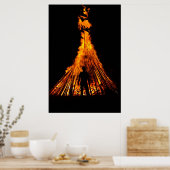 Poster Gros feu (Cuisine)