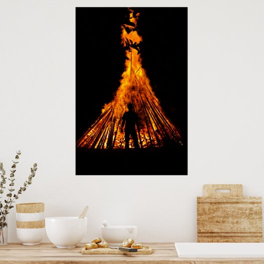 Poster Gros feu (Cuisine)