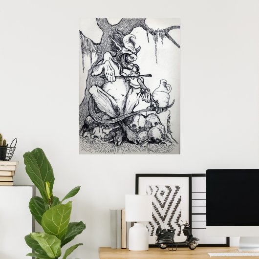 POSTER "GROS FIDDLIN DE PÉRIPHÉRIQUE GRAS" (Bureau à domicile)