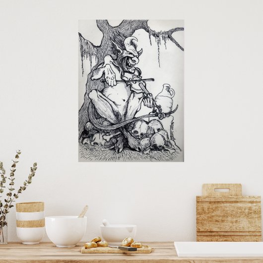 POSTER "GROS FIDDLIN DE PÉRIPHÉRIQUE GRAS" (Cuisine)