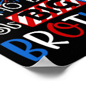 Poster Gros Frère 4 juillet Feu de Grossesse Announc (Coin)