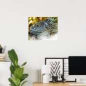 Poster Gros Lézard Iguana Scalygreen (Bureau à domicile)