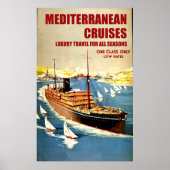 Poster Gros navire Oversea sur Mediterranean Cruise (Devant)