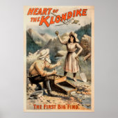 Poster Gros nugget d'or trouvé dans Klondike 1897 (Devant)