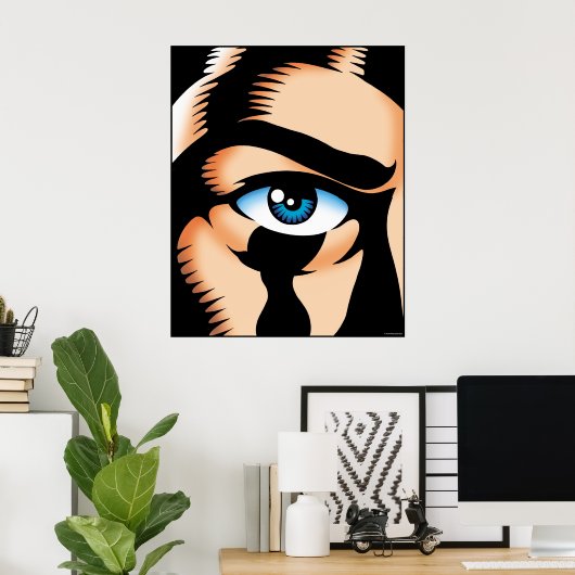 Poster Gros oeil (Bureau à domicile)