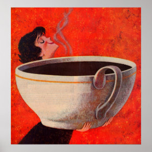 Poster gros papier à café